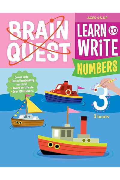 Workman Publishing Brain Quest - English Numbered Tutorial Book for Kids 4 Years Old
