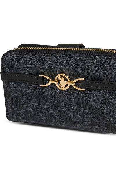 U.S. Polo Assn. Usc25360 Модел Черна дамска чанта-клъч