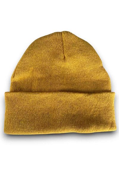 minibuki Yellow Colored Beanie Hat