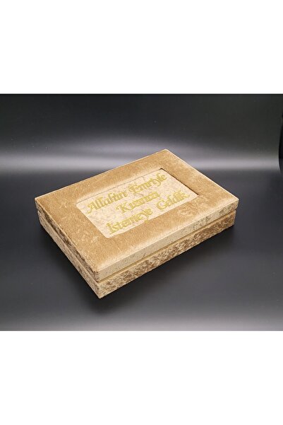 Alara Gümüş Çikolata kutusu kız isteme, kadife, yazılı