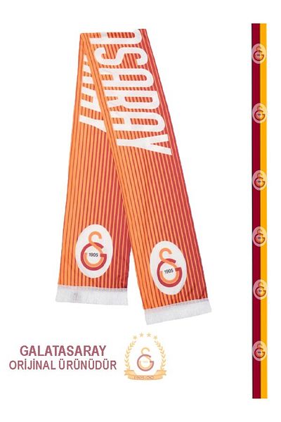 Galatasaray Licensed Striped Shawl Scarf