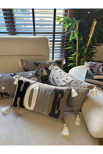 en gözde home 4 قطع غمد مستطيل مع تطريز لكمة