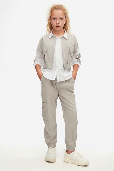 nk kids Limi Female Child Soft Textured Linen Shirt Pants 2 Piece Set