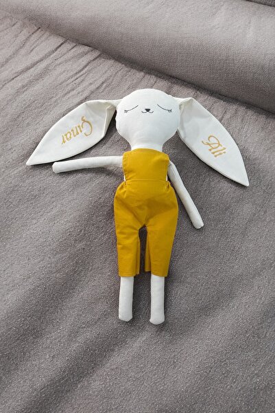 Fiyonka Erkek Bebek Oyun Arkadaşı – İsim İşlenebilir, Doğal ve Güvenli İlk Arkadaş - El Yapımı Kumaş Oyuncak