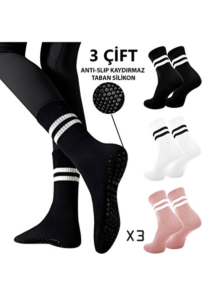 GAZELMANYA Șosete Pilates și Yoga cu talpă anti-alunecare Șosete Pilates Șose...