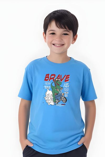 panios kids Tricou cu mânecă scurtă pentru băiat cu imprimeu Brave