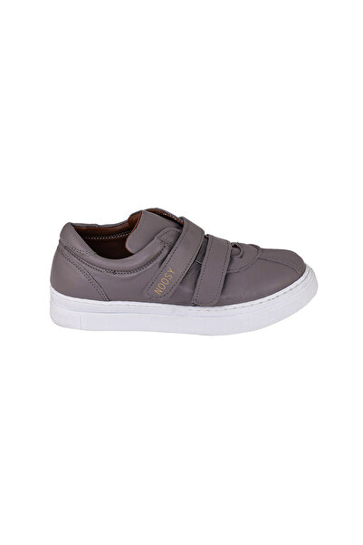 NOOSY Genuine Leather Gray Unisex Kids Sneakers