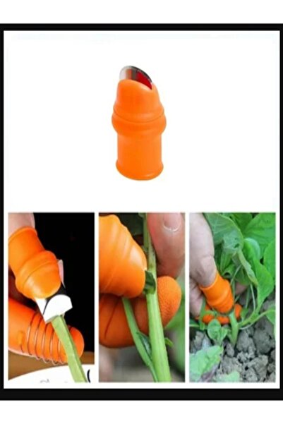 Didihou Eldiven Bıçaklı Baş Parmak Koruyucu Meyve Sebze Soyma Ayıklama Mutfak Eldiveni Soyucu M Boy Bıçak