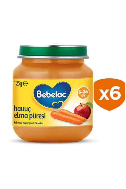 Bebelac Havuç Elma Püresi 125 GR x6