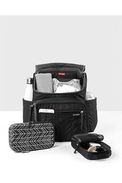 Skip Hop New Model Jersey Baby Care Bag - Matte Black