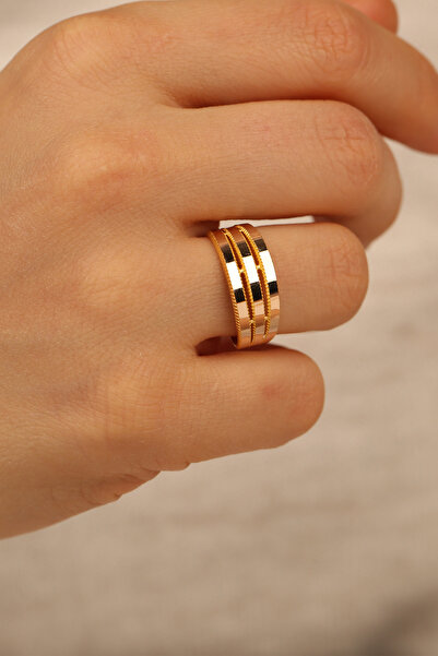 Çgk Çiğdem Gürel Kuyumculuk 3 Sıra Ajda Altın Yüzük