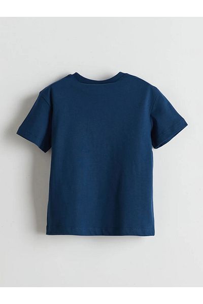 LC Waikiki LCW Kids Indigo Planets nyomtatott fiú póló
