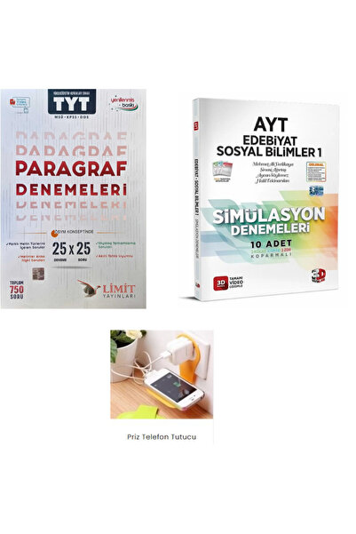 Limit Yayınları TYT Paragraf Denemeleri + 3D Yayınları Ayt Edebiyat -Sosyal  ...