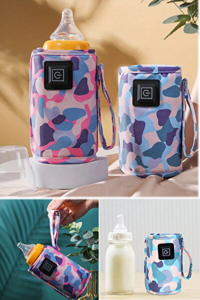 Mortingen Taşınabilir Biberon Isıtıcı 3 hızlı Sıcaklık Ayarlanabilir USB Seya...