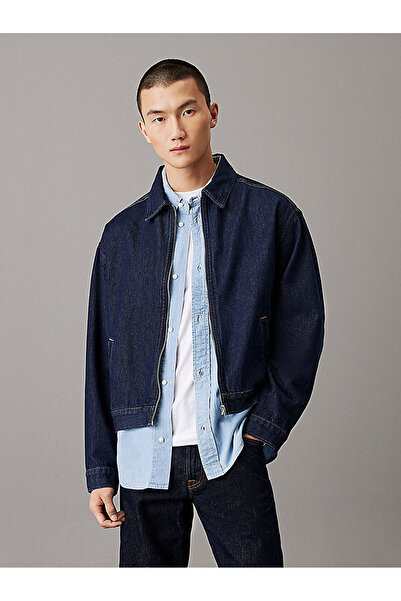 Calvin Klein Men's Relaxed Zip Denim Jacket