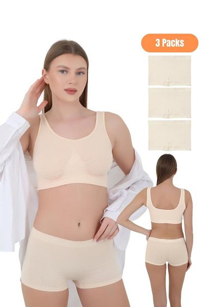 CNT Boxer scurt din microfibră pentru femei - Pachet special de 3