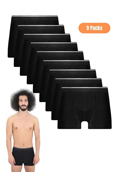 andredimoda Men's 9-Piece Lycra Boxer Set