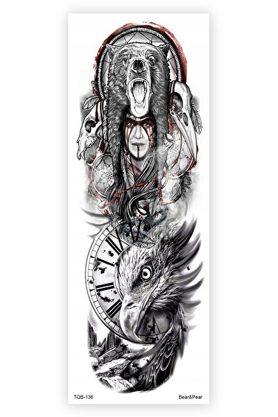 BP Tattoo Kol Dövmesi Kartal Kol Kaplama Tattoo Dövme