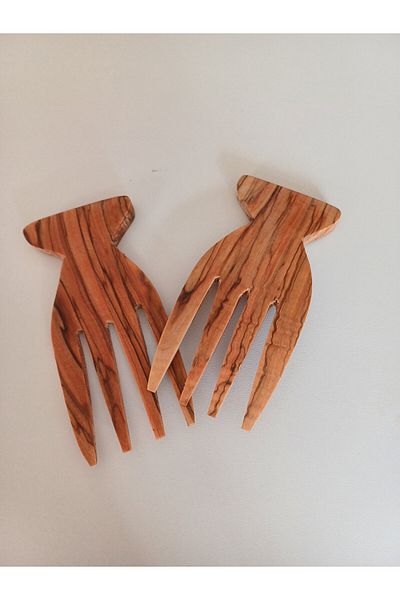 oliveforestwood Olive Tree Salad Hand - 2 Pieces