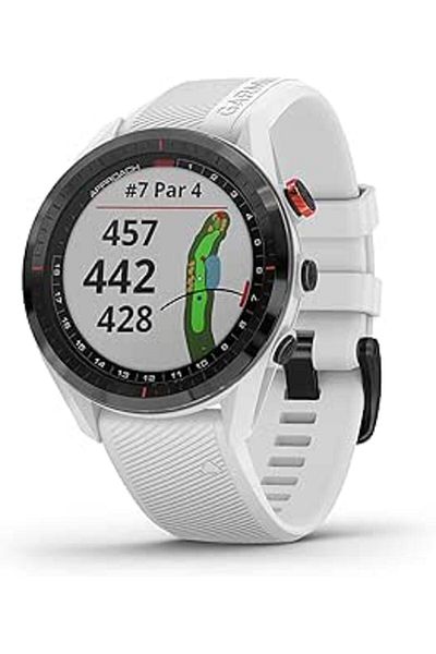 Garmin APPROACH S62, BLACK CERAMIC BEZEL WITH WHITE BAND