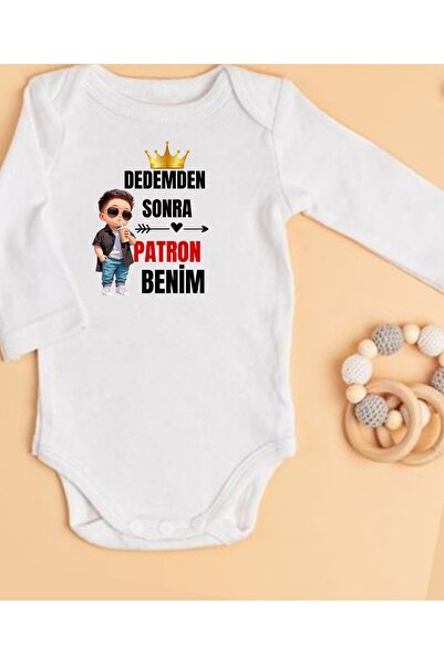 After Grandpa The Boss Is My Written Baby Bodysuit