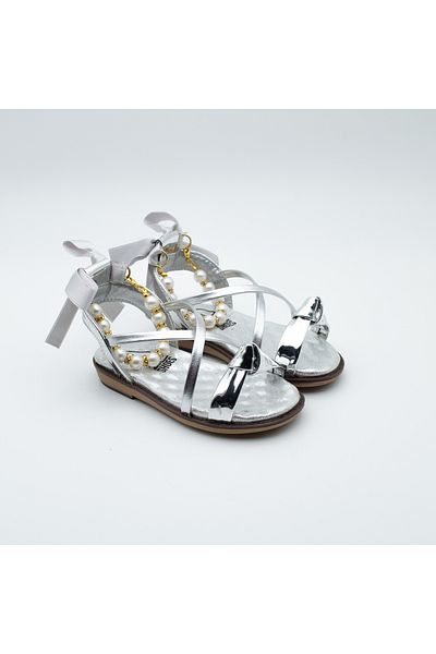Arçın Shoes Pearl Detailed Girls Sandals – Special Elegance for Little Princesses