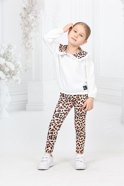 tunays shopping Leopard Printed Leggings Girl's Set
