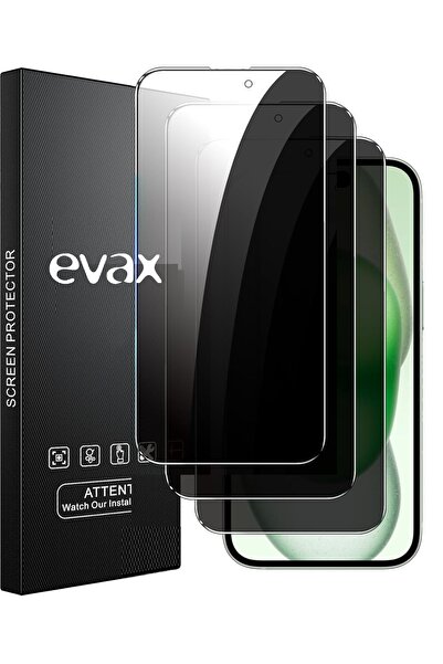 Evax (3'LÜ GUARD HAYALET) iPhone 15 Uyumlu Hayalet Tam Kaplayan Guard Cam Ekr...