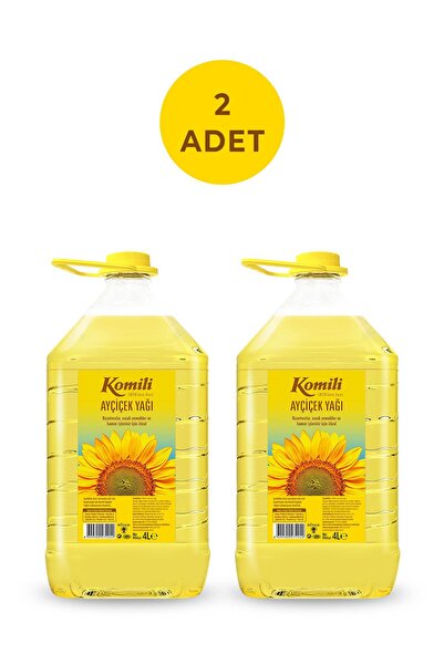 Komili KOMİLİ AYÇİÇEK YAĞI 4 LT PET ( Dar Ağız) * 2 ADET