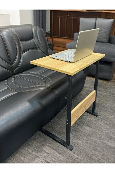 TNO Laptop and Desk Table with Height Adjustment. Color: Oak