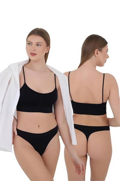 CNT Tanga de damă din microfibră Pachet special de 1 - S/m, L/xl