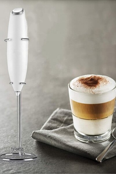 hayret sepeti Latte, Cappuccino ve Daha Fazlası İçin Pilli Süt Köpürtücü