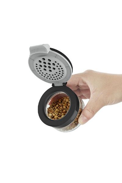 Elemental Kitchen 6-Jar Spice Container Set with Rotating Rack