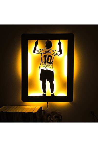 FOREVHOME Lionel Messi Gol Sevinci Led Işıklı Tablo