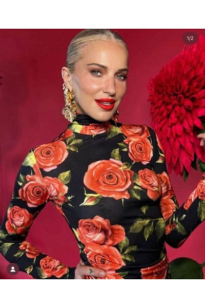 Kokosh moda Γυναικείο Μίνι Φόρεμα με Ροζ Ροζ Εκτύπωση Ευκαιρίας