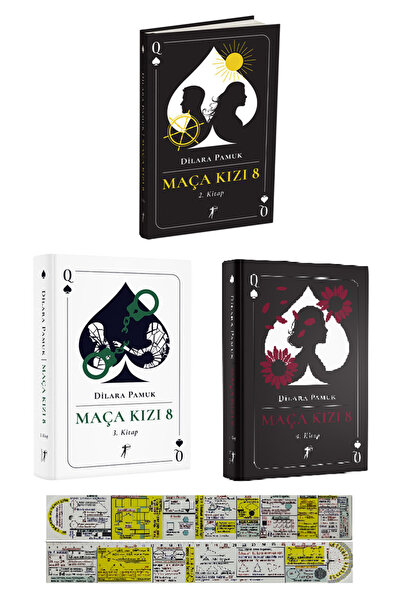 Artemis Yayınları Maça Kızı 8 Seti Dilara Pamuk 2-3-4. Kitaplar (Ciltli) + Ma...