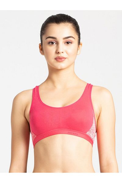 JOCKEY Active Racer Back Bra 1381-01 Pnk