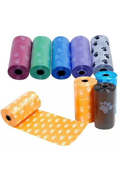 Yenimiyeni Cat Dog Feces Poop Bags Set of 4 60 Pieces
