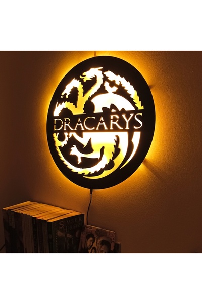 FOREVHOME Daenerys Targaryen Dracarys Led Işıklı Tablo