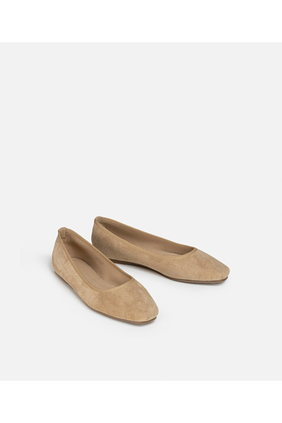 İpekyol Süet dokulu minimal babet