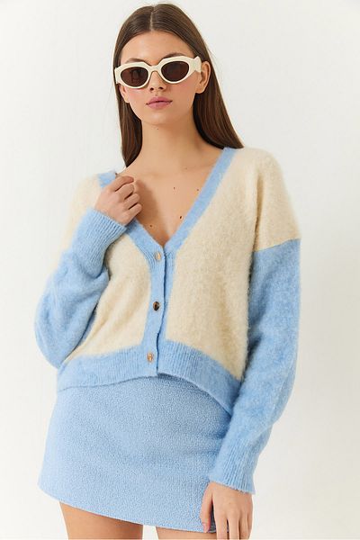 Bianco Lucci Women's Raised Knitwear Cardigan 20246909