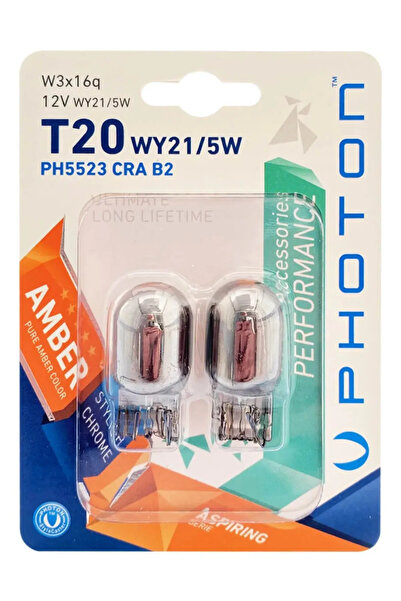 Photon Blister Minyatür Serisi Chrome T20 wy21/5w PH5523 CRA B2 Turuncu