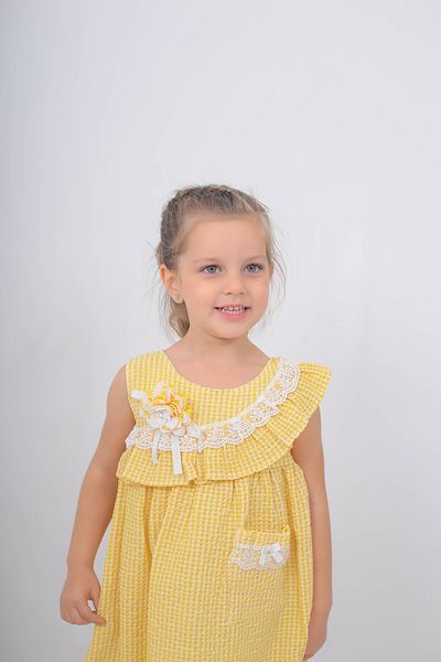 Filizdens Kids Rochie pentru fete Rochie cu dantelă cu detalii în dantelă Rochie casual