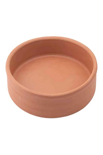 ELİZİ Round Shape Heat Resistant Full Natural Clay Pot 33cm