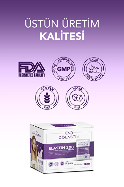 Colastin 7500 Mg Collagen 200 Mg Elastin 30 Powder Sachet |   Easy and Soft Drinking