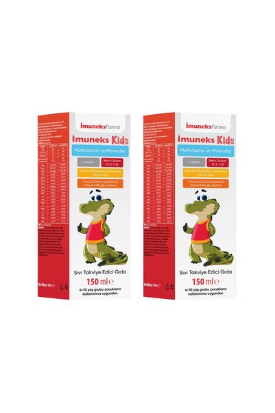 Imuneks Farma Kids Liquid Food Supplement Containing Multivitamins and Minera...