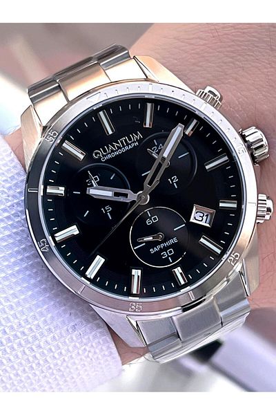 Quantum Steel Cord Functions Active 100 Mt Water Resistant Men's Wrist Watch+Bracelet Eadg.1160.33