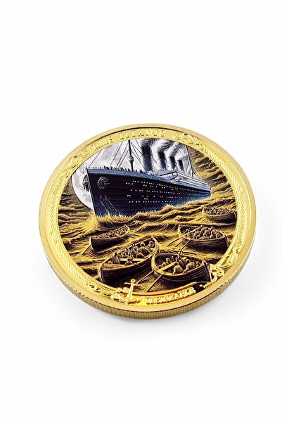 Solfera RMS Titanic Gemi Kabarma Yazı Tura Anma Metal Hatıra Parası Coin CP009