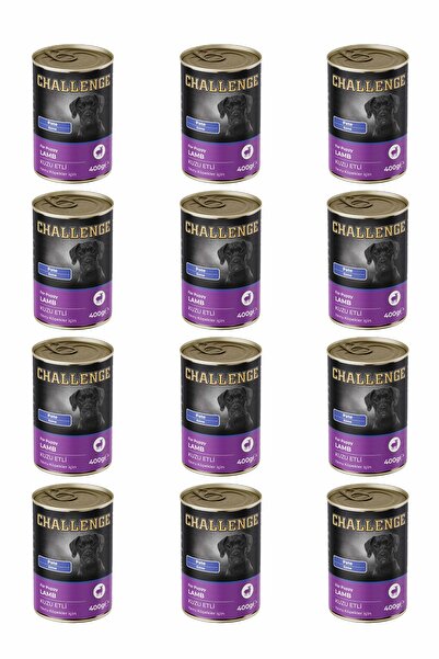 Challenge Pate Kuzu Etli Yavru Köpek Konservesi 400 gr x 12 Adet