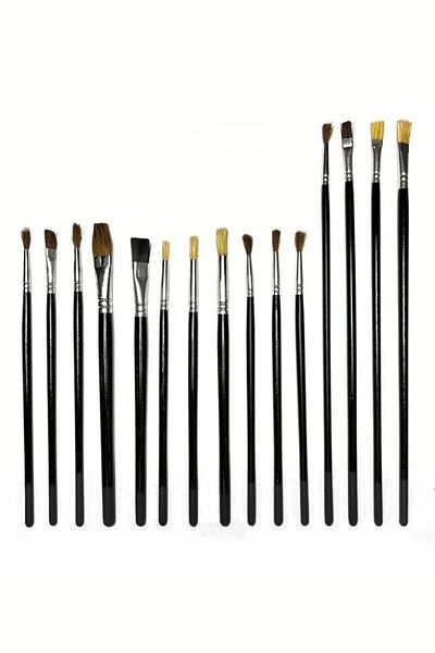 Weather Forecast 15Pcs Nylon Brush Set - Oil Acrylic and Watercolor Brush Cin960